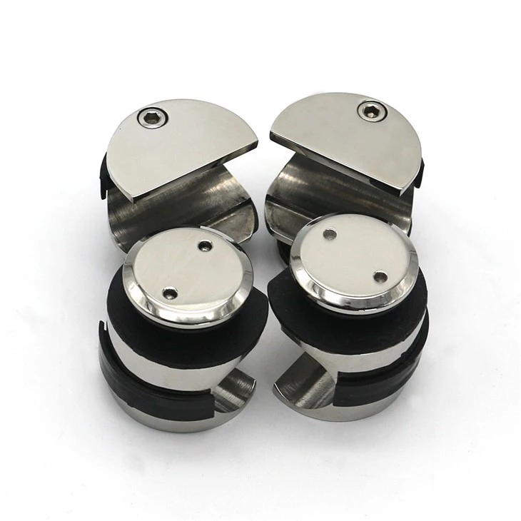 Frameless Polishing Hanging Sliding Door Glass Hardware For Office Glass Door