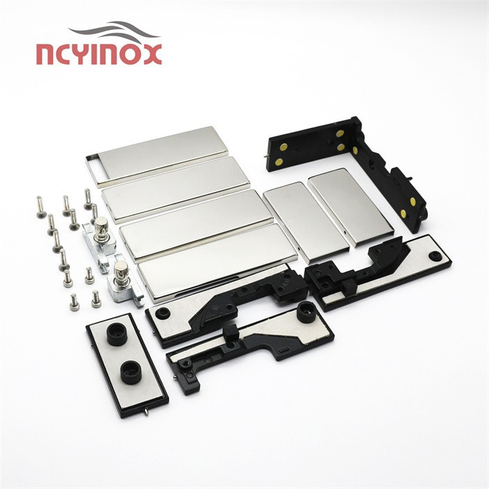 Hardware Accessories T Shape Glass Clamp Swing Patch Fitting For Glass Doors