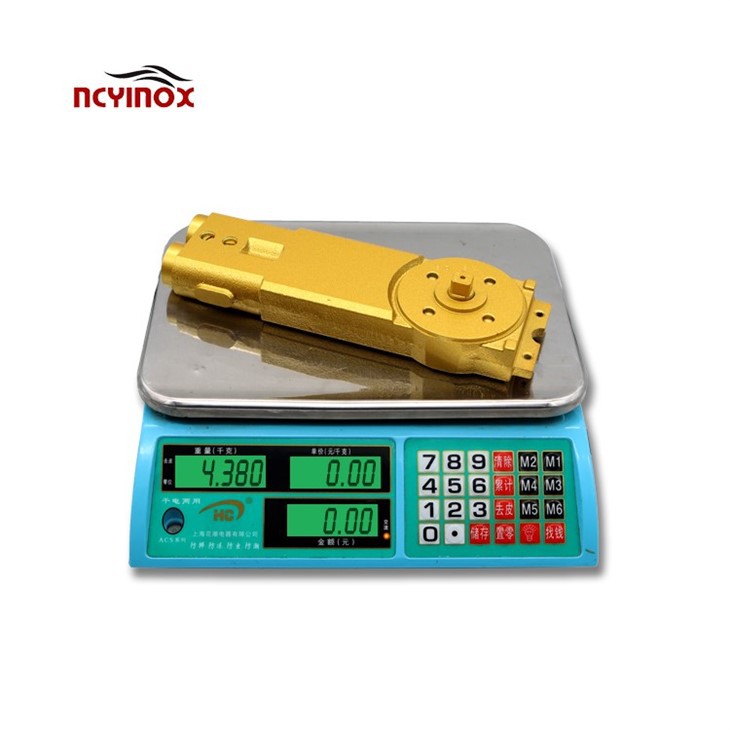 Glass Door Fitting Heavy Golden Floor Pivot Hinge For Glass Door